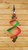 Vindspiraler, Trä - 60 cm - Grön/Ljusröd
