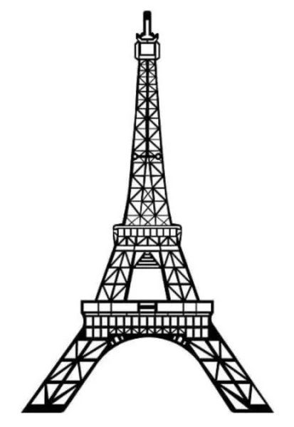 Eiffeltornet - 700x440x2 mm
