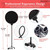 Professional Microphone Stand with Pop Filter Heavy Duty Microphone Suspension Scissor Arm Stand and Windscreen Mask Shield 5 Core RM STND 2 (with Pop Filter & Plastic SMH)