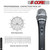 Microphone Professional Audio Dynamic Cardiod Karaoke Singing Dj Audio Hand held Wired Music 5 Core ND-7800x
