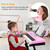 61 Keys Digital Music Electronic Keyboard Electric Musical Piano Instrument Kids Learning Keyboard w/ Stand Microphone 