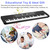 61 Keys Digital Music Keyboard Electric Piano Electronic Musical Instrument Kids Learning Keyboard with Microphone for 3-12 Year Old Kids Girls Boys