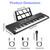61 Keys Digital Music Keyboard Electric Piano Electronic Musical Instrument Kids Learning Keyboard with Microphone for 3-12 Year Old Kids Girls Boys