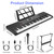 61 Keys Digital Music Keyboard Electric Piano Electronic Musical Instrument Kids Learning Keyboard with Microphone for 3-12 Year Old Kids Girls Boys