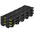 VEVOR Trench Drain System, Channel Drain with Plastic Grate, 5.8x3.1-Inch HDPE Drainage Trench, Black Plastic Garage Floor Drain, 6x39 Trench Drain Grate, with 6 End Caps, for Garden, Driveway-6 Pack