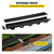VEVOR Trench Drain System, Channel Drain with Plastic Grate, 5.8x3.1-Inch HDPE Drainage Trench, Black Plastic Garage Floor Drain, 6x39 Trench Drain Grate, with 6 End Caps, for Garden, Driveway-6 Pack