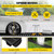 VEVOR Trench Drain System, Channel Drain with Plastic Grate, 5.8x3.1-Inch HDPE Drainage Trench, Black Plastic Garage Floor Drain, 6x39 Trench Drain Grate, with 6 End Caps, for Garden, Driveway-6 Pack