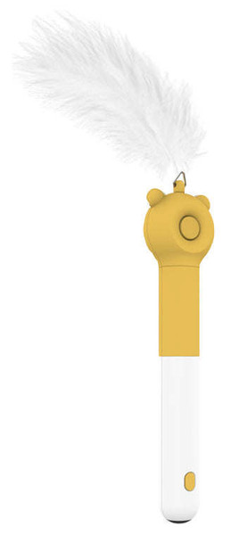 Pet Life 'KITIQUE" 3-in-1 Retractable and Extendable Feathered and Laser Wand Kitty Cat Teaser