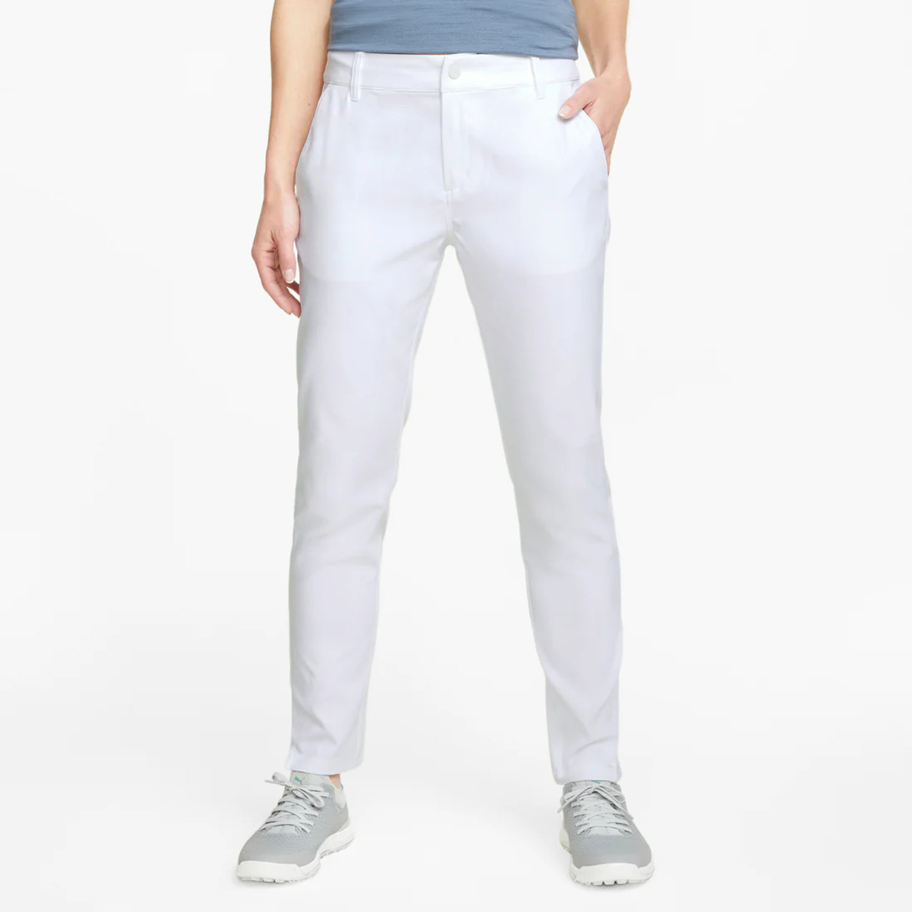 Puma Golf Women's W Boardwalk Pant, Bright White, S at  Women's  Clothing store