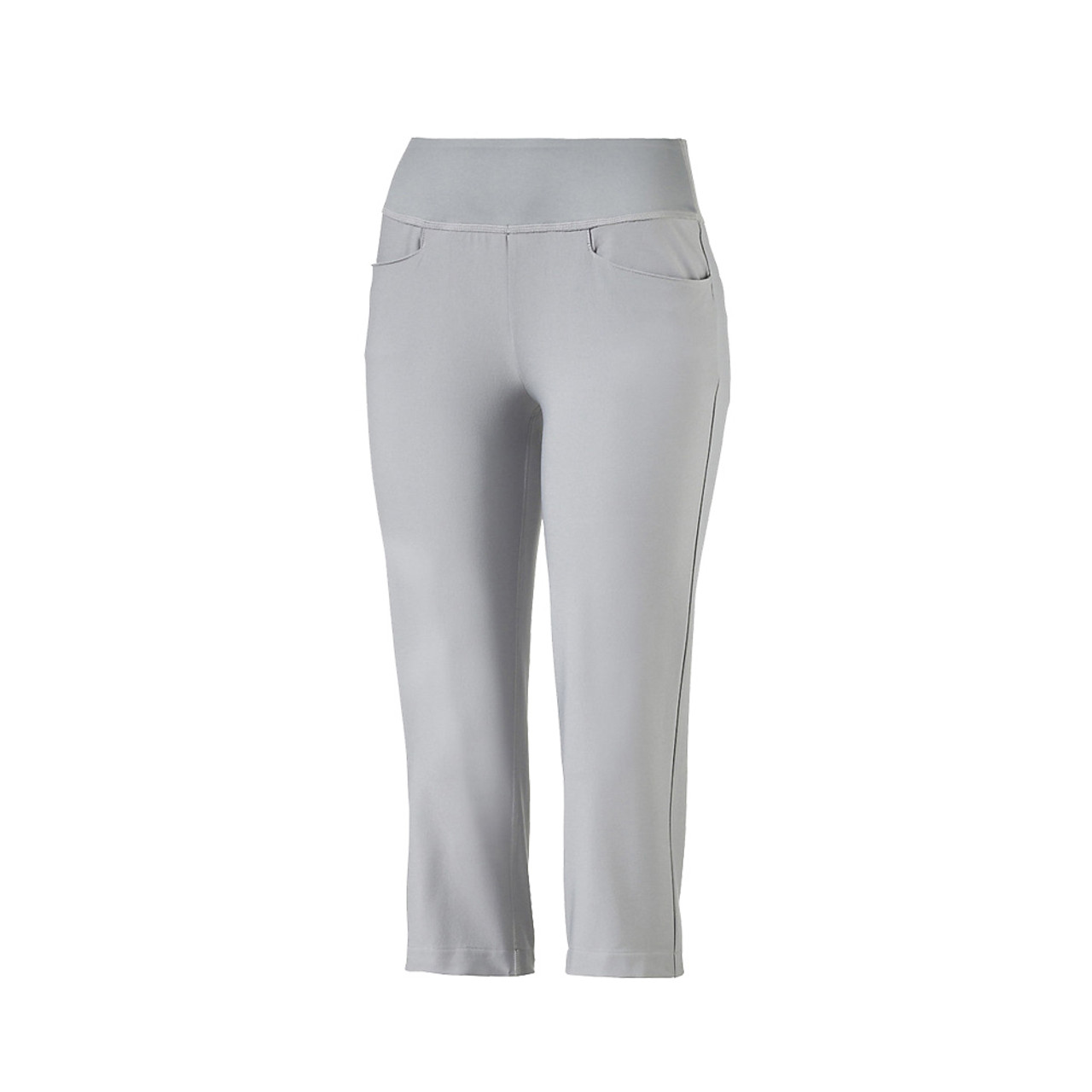 grey capri trousers