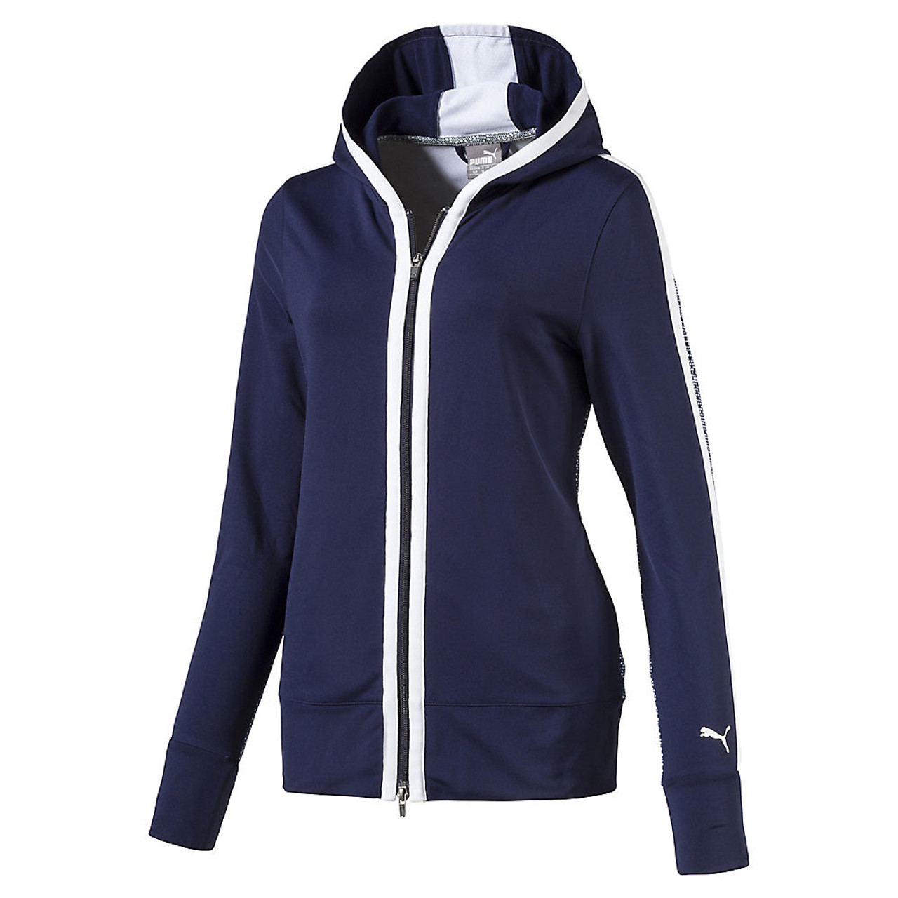 navy puma hoodie womens