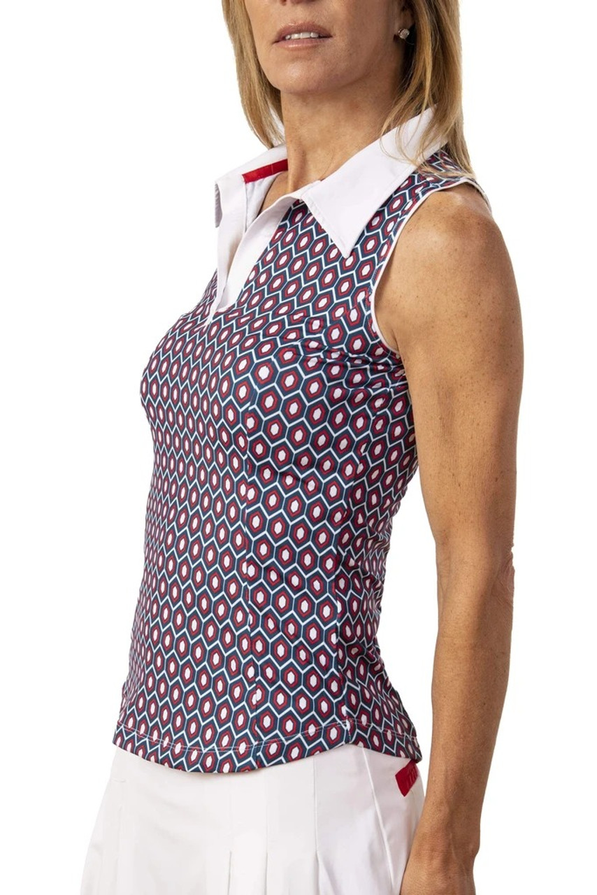 red white and blue womens golf clothes