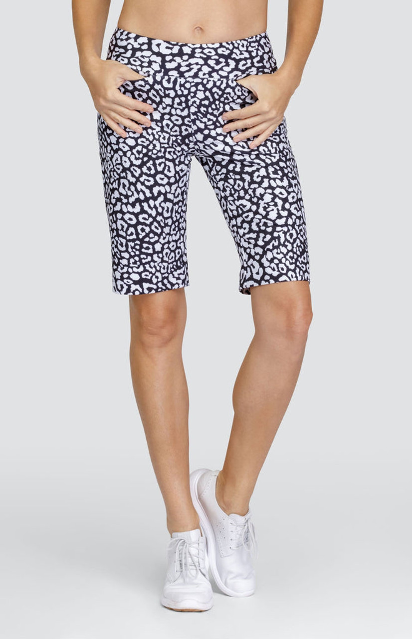 Tail Activewear Mulligan Golf Short - Onyx Leopard - FINAL SALE