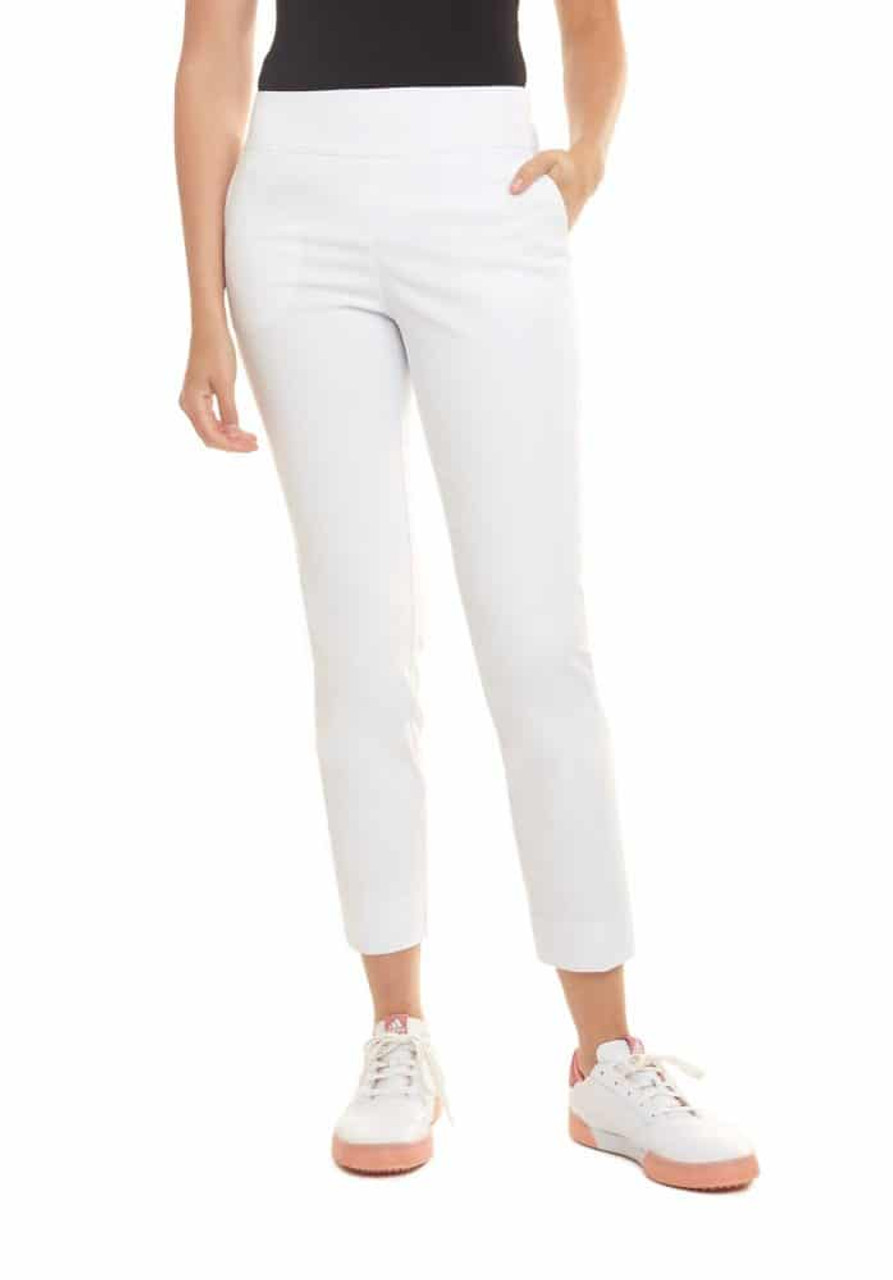 Swing Control Basic Core Women's Golf Ankle Pants - White - Fore Ladies -  Golf Dresses and Clothes, Tennis Skirts and Outfits, and Fashionable  Activewear