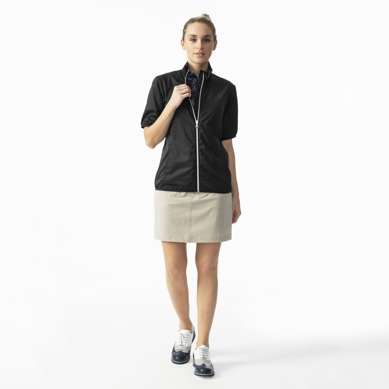 Daily Sports Mia Short Sleeve Wind Women's Golf Jacket - Navy