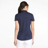 Puma Women's Gamer Short Sleeve Golf Polo -  Navy Blazer