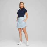 Puma Women's PWR Mesh Whitewater Golf Skirt - Lucite / Navy Blazer