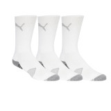 Puma Women's Essential Crew Cut 3 Pair Pack Golf Socks - Bright White