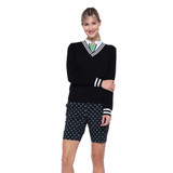 Belyn Key Lucy V-neck Women's Golf Sweater - Black