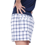 Belyn Key City Women's Golf Skort - White Blue
