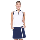 Belyn Key Sabrina Women's Golf Sleeveless - White