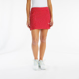 TZU TZU Sport Kenley Women's Golf Skirt Poppy Dotty