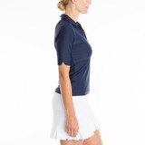 TZU TZU Sport Daisy Women's Golf Top Navy