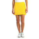 TZU TZU Sport Kenley Women's Golf Skirt Lemon Dotty