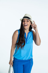 Kinona Free and Easy Sleeveless Golf Shirt - Cornflower Blue - FINAL SALE