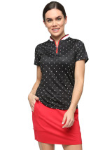 Belyn Key Tiered Golf Skirt - Scarlet