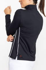 Kinona Keep It Covered Layering Longsleeve Golf Top - Black