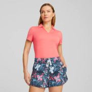 Puma Women's Cloudspun Coast Short Sleeve Golf Polo - Orchid Shadow Heather  - Fore Ladies - Golf Dresses and Clothes, Tennis Skirts and Outfits, and  Fashionable Activewear
