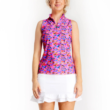 TZU TZU Sport Bella Women's Golf Top  - Tickle Me Pink