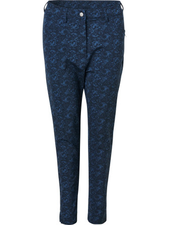 Abacus Sportswear Elite 4 Ways-stretch Graphic 7/8 Womens Trousers - Peacock Blue