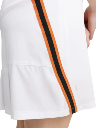 Abacus Sportswear Brook Stripe Women's Golf Skort - White Black