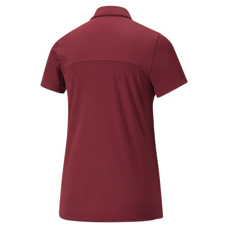 Puma Women's Gamer Short Sleeve Golf Polo -  Zinfandel