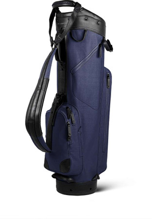 Sun Mountain Single Strap Canvas/leather Cart Bag - Navy-black