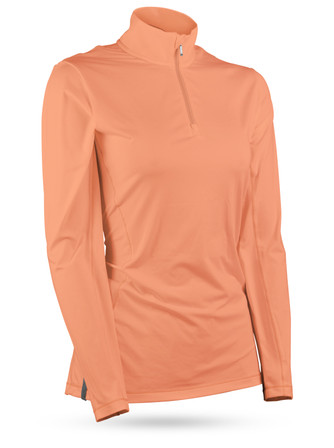 Sun Mountain Second Layer Women's Golf Pullover - Apricot