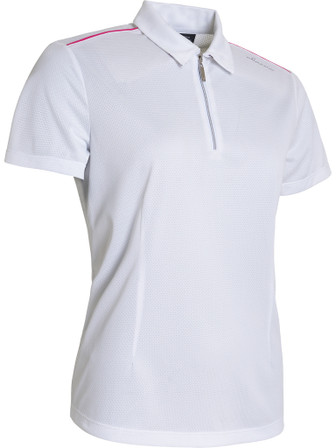 Abacus Sportswear Vilna Half-Zip Women's Golf Polo - White