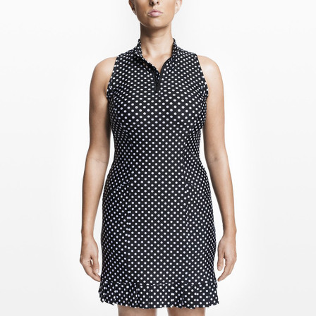 TZU TZU Sport Shiloh Women's Golf Dress Black Dotty