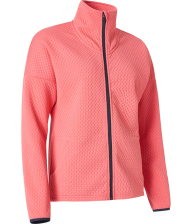 Abacus Sportswear Sunningdale Fullzip Women's Golf Jacket - Exotic Coral