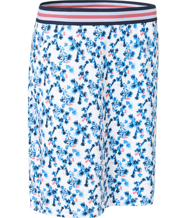 Abacus Sportswear Anne 17" Women's Golf Skirt - White/Blue Heaven