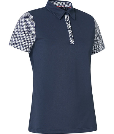 Abacus Sportswear Anne Women's Golf Polo - Navy/White