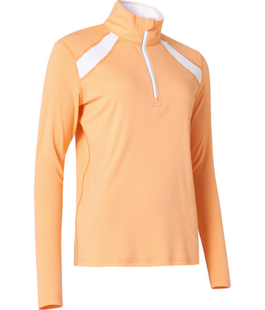 Abacus Sportswear Yale UV-Cut Long Sleeve Women's Golf Shirt - Apricot