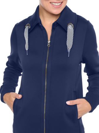 Belyn Key Grommet  Women's Golf Jacket - Ink