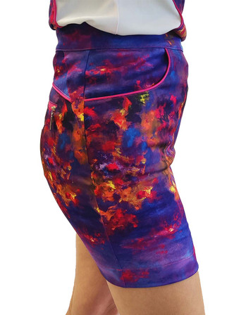 Famara Straight 18" Golf Skort - Flamenco