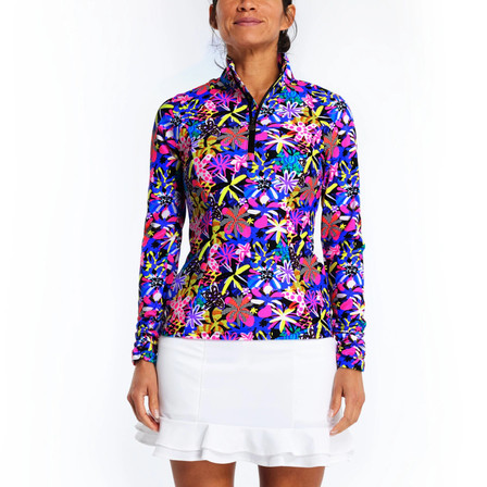 TZU TZU Sara Women's Golf Top - Get Happy