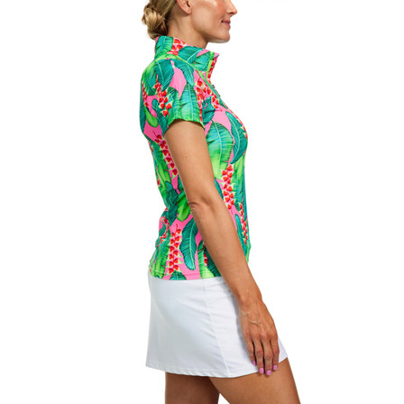 TZU TZU Sport Lucy Women's Golf Top - Havana