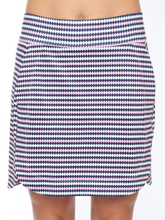 Belyn Key Panel Women's Golf Skort - Diamond Stripe