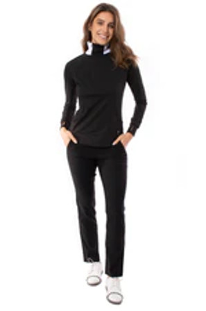 Golftini Trophy Pull-On Stretch Twill Pant Women's Pant - Black